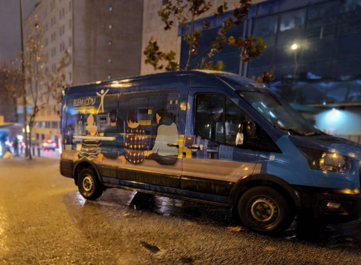 Outreach van in Tzfat or JLM 2 2023